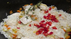Куриное филе с овощами и рисом