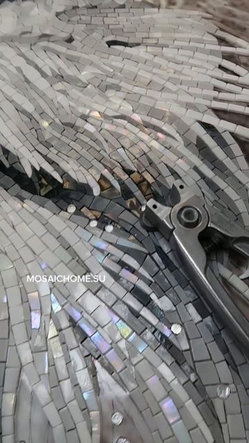 панно из мозаики Лев