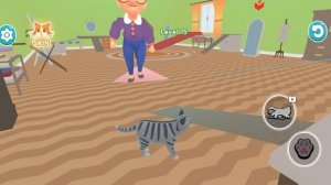 Кот и Бабка Симулятор #1 Cat vs Gran Prank Game с Кидом на пурумча