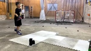 BlazePod Hockey Workout Slapshot & One Timer Passer Practice