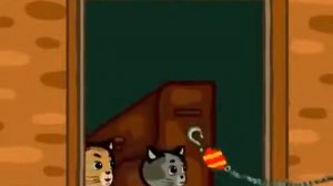 Три котенка Мы подходим к двери лифта.