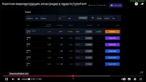 FomoFarm - RU ( Короткая Видео инструкция, Регистрации в про?
