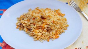 Плов с морковью и свининой