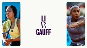 26.04.2025. Энн Ли - Кори Гауфф. WTA Madrid. Ann Li - Cori Gauff