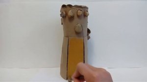 Делаем перчатку бесконечности из картона. Часть 2