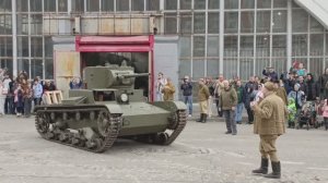 Динамический показ танков БТ-7, Т-60 и Т-26 в музее "Моторы войны" (09.05.2025)