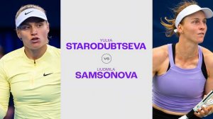26.04.2025. Людмила Самсонова - Юлия Стародубцева. WTA 1000 Madrid. Samsonova - Starodubtsewa