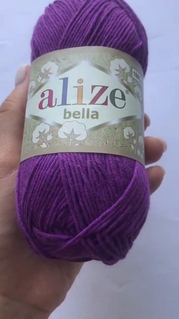 Подробный обзор пряжи Alize Bella 50грХлопок 100 45 Темно-фиолетовый