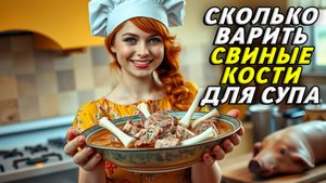 Сколько варить свиные кости для супа