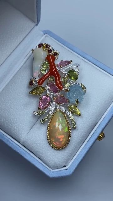 WatsApp +79038171153 💎Брошь Эфиопский Опал Японский Коралл Ак? смотреть онлайн