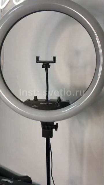 Обзор на цветную кольцевую лампу MJ-18 смотреть онлайн