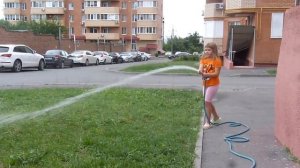 Газон под окном