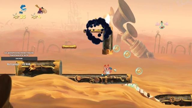 ЖЕСТКИЙ ТИМПЛЕЙ ДВУХ ДАМ  Стрим Rayman Origins 1