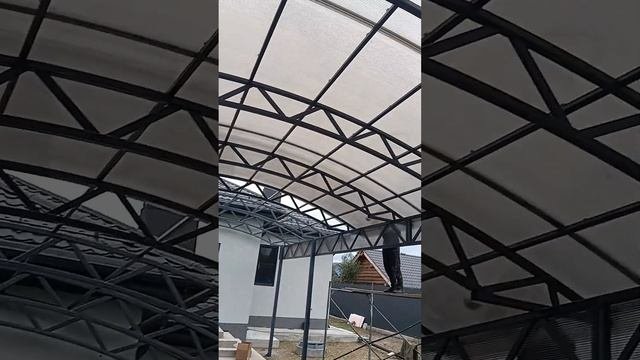 арочный навес 10 на 6 м