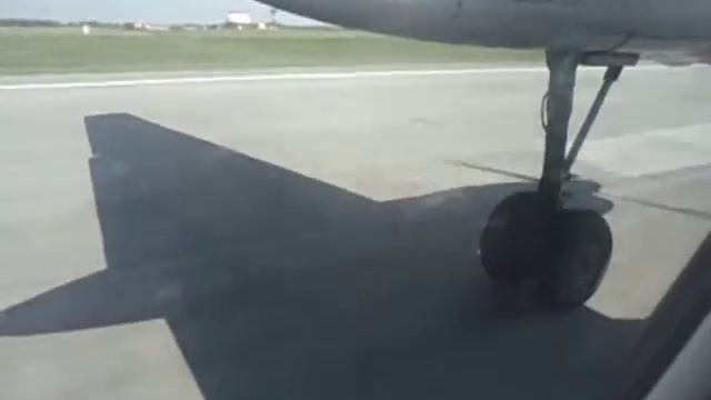 Посадка самолёта в Новосибирске