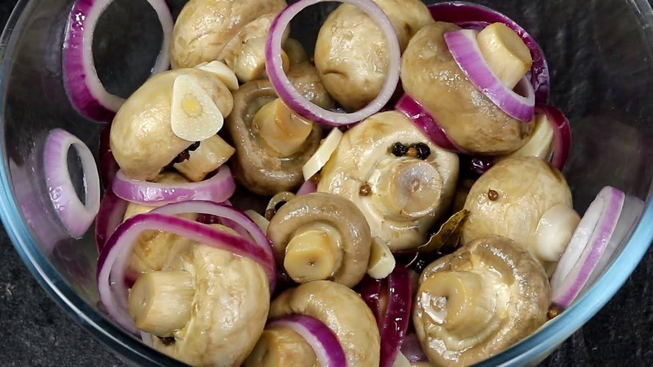 На Праздничный стол Шампиньоны Готовлю только Так!Шампиньоны маринованные за 5 минут!Быстро и вкусно
