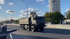 Перегон техники после парада Победы 1ч