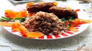 Гречка с мясными палочками