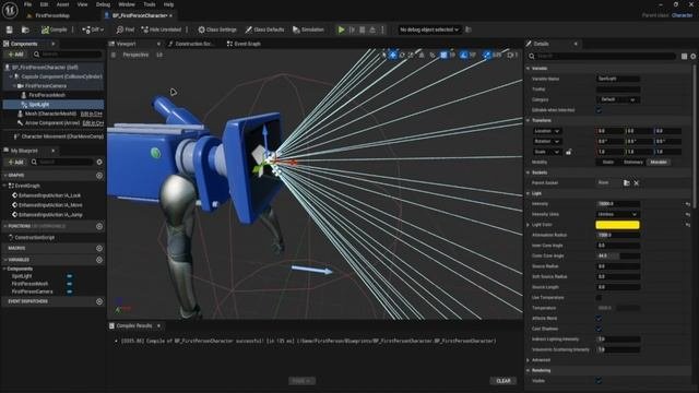 Как сделать простой фонарик в Unreal Engine 5? | Туториал
