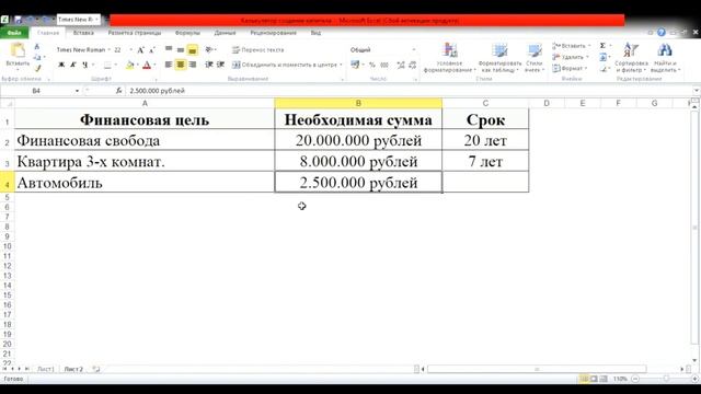 Финансовая цель | Финансовая грамотность #3