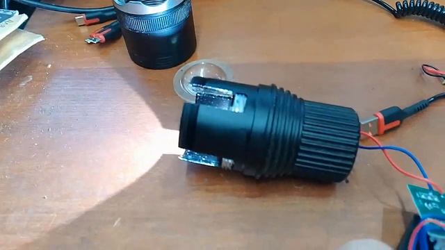 Ремонт мощного светодиодного фонарика , смотреть онлайн