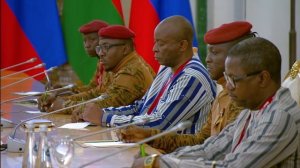 Президент Владимир Путин беседа с Президентом Буркина-Фасо Ибраимом Траоре, Москва 10 мая 2025 года