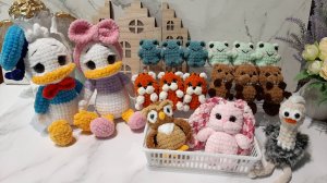 Новые игрушки. Вязовлог март1/2025, марафон #Пюшевый алфавит #амигуруми