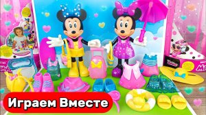 Играем в игрушки из мультика Микки Маус 🐭 Волшебный гардероб Минни Маус ! Видео для детей