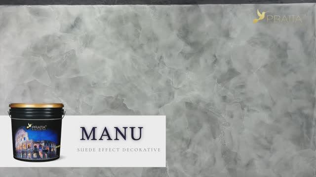 PRATTA MANU - светло-серое замшевое покрытие