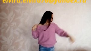 Свитер регланом снизу ( спущенное плечо)