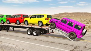 ГРУЗОВИК MCQUEEN!!! 🚚 | ПЕРЕВОЗКА С ПОМОЩЬЮ ГРУЗОВИКА 🔥 - POTHOLE VS CAR #21 - BeamNG.Drive 🚘