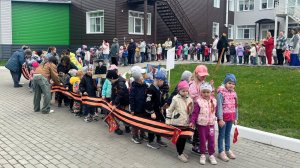 Бессмертный полк в честь 80 летия Победы в детском саду №4 г. Новоалтайск.