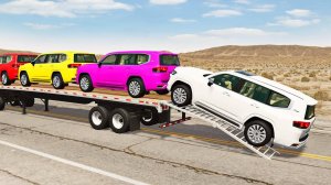ГРУЗОВИК MCQUEEN!!! 🚚 | ПЕРЕВОЗКА С ПОМОЩЬЮ ГРУЗОВИКА 🔥 - POTHOLE VS CAR #25 - BeamNG.Drive 🚘