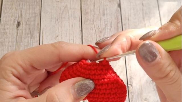 💝СЕРДЕЧКО ВЯЗАНЫЙ БРЕЛОК КРЮЧКОМ 💕 ДЬЯВОЛЁНОК💝crochet Heart💕Häkelherz