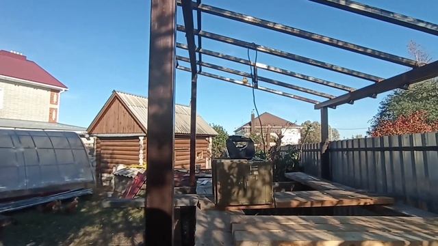 Навес для мангала. электроды Ресанта. 8 часть. 13 октябр? смотреть онлайн