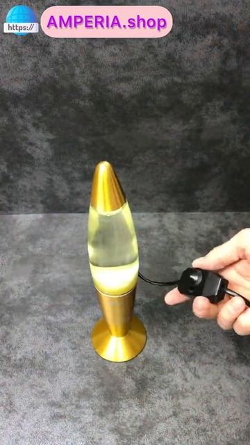 Распаковка Лава лампа Amperia Rocket Golden 35 см