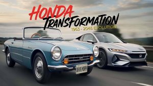 Преображение автомобилей Honda | Эволюция с 1963 по 2045 за 3 минуты