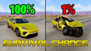 Реалистичные аварии с шансом на выживание #96 😱|BeamNG.Drive| Бименджи Драйв