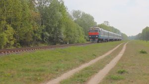 ДР1А-281/270 (БЧ, ТЧ-7 Брест) рейсом №6353 Лунинец - Брест отправился с о.п. Батча