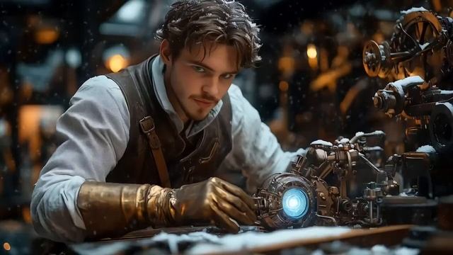 30min Steampunk Relaxing Music ❄️ Frosthaven Parts 1-3 Extended Cut _ 13 Tracks   New AI Visuals