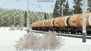 Электровоз ВЛ10У-532 с грузовым поездом | RTrainSim