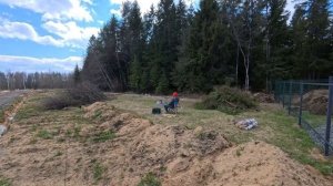 Стройка дома день 4. Расчистка участка.