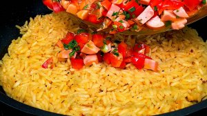 Этот рецепт риса я могу готовить каждый день! Простой и вкусный рецепт за 10 минут!