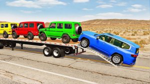 ГРУЗОВИК MCQUEEN!!! 🚚 | ПЕРЕВОЗКА С ПОМОЩЬЮ ГРУЗОВИКА 🔥 - POTHOLE VS CAR #16 - BeamNG.Drive 🚘