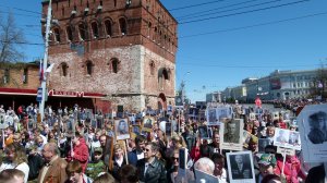 Шествие Бессмертного полка и празднование 73 годовщины Великой Победы // Нижний Новгород. 9 мая 2018