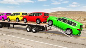 ГРУЗОВИК MCQUEEN!!! 🚚 | ПЕРЕВОЗКА С ПОМОЩЬЮ ГРУЗОВИКА 🔥 - POTHOLE VS CAR #7 - BeamNG.Drive 🚘