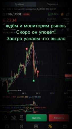 крипто инсайт|цена ТОН|продолжение #криптовалюта #тон