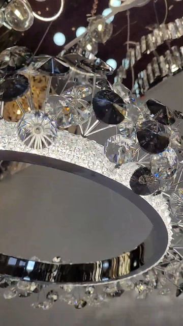 Люстра світлодіодна 30W з кристальним розсипом колір х? смотреть онлайн