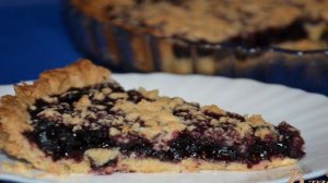 Рассыпчатый черничный пирог (постный)