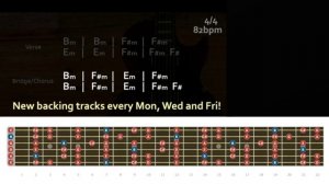 Cool Mysterious Melodic Rock Backing Track in Bm